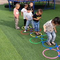 Kids' Hopscotch Agility Rings Set for Sensory Training and Outdoor Play