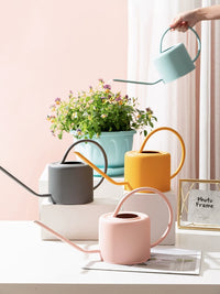 Large Capacity Metal Watering Can with Long Spout for Garden and Indoor Plants