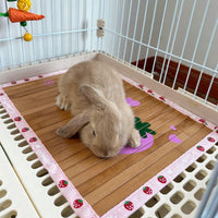 Pet Bamboo Cooling Mat for Cats, Dogs, Rabbits, Chinchillas, and Guinea Pigs