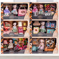 Princess Doll Playset with Accessories for Girls, Pretend Play Gift Set