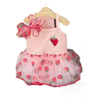 Pet Bowknot Princess Dress for Small Dogs & Cats - Breathable Summer Apparel