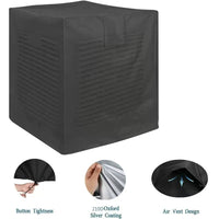 Outdoor Air Conditioner Cover, 210D Oxford Fabric, Waterproof and Dustproof
