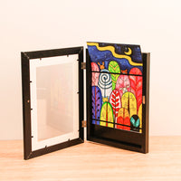 Kids' Art Display Flip Frame with Magnetic Closure for A4 Artwork