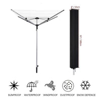 Outdoor Rotary Washing Line Cover Waterproof Dustproof Heavy Duty Oxford Cloth