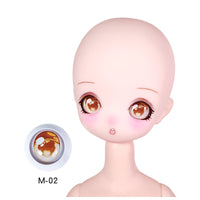 BJD Doll Acrylic Eyes 17mm for 1/4 Scale Dolls Anime Cartoon Style