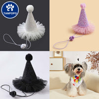 Pet Birthday Party Hat and Bandana Set for Dogs and Cats