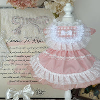 Handmade Pink Gradient Princess Dress for Small Dogs and Cats