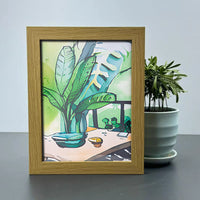 Minimalist Wooden Photo Frame for Wall or Tabletop Display, Multiple Sizes