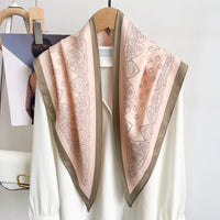 Versatile Paisley Long Scarf for Women - Thin Summer Decorative Triangle Scarf, Hair Tie, Bag Accessory, Multi-functional Color Block Neck Scarf