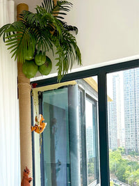 Artificial Coconut Palm Leaf Pipe Decor for Balcony Drainage & Fire Hoses