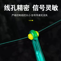 Green Double-Core Silicone Fishing Float Seats for Quick Change, 50-Pack