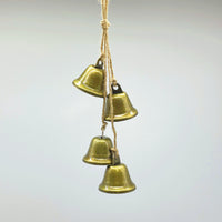 Vintage Bronze Bell String Garland for Christmas and Holiday Decor