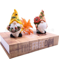 Harvest Festival Garden Gnome Statues Outdoor Yard Decor