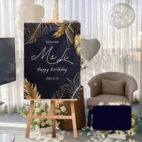 Birthday Party Welcome Sign KT Board Stand for Photo Booth & Event Decor