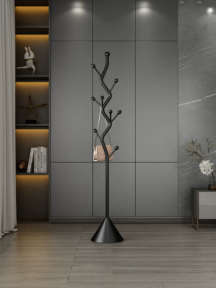 Nordic Luxury Creative Art Floor-Standing Coat Rack for Bedroom and Hotel