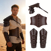 Medieval Gladiator Knight Pauldron Viking Costume Accessories for Men