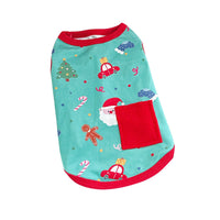 Christmas Pet Vest for Small Dogs and Cats, Thermal De Velvet Cotton, Festive Design