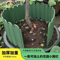 Garden Plastic Landscape Edging Fence Border for Lawn Flower Bed Vegetable Patch