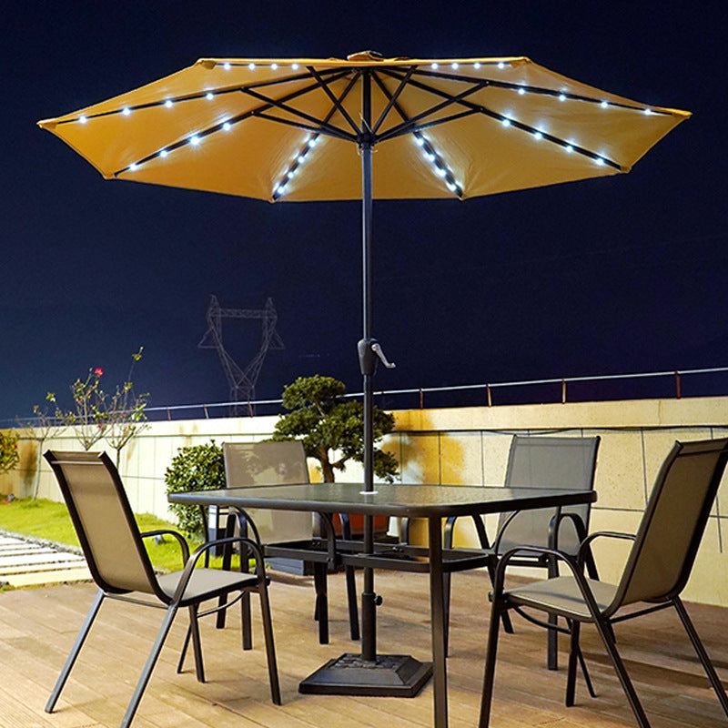 Outdoor Patio Umbrella with Crank Lift, UV Protection & Rainproof, Thickened Garden Market Umbrella for Cafe & Yard