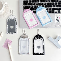 Fuzzy Animal 3-inch PVC Photocard Holder for K-Pop Photocards and ID Cards