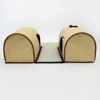 Semi-Enclosed Cat Tunnel Bed for Small to Medium Pets, Washable