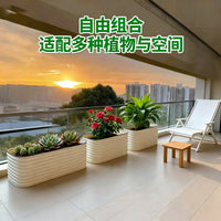 Mobile Metal Raised Garden Bed Planter Box for Outdoor Balcony Patio