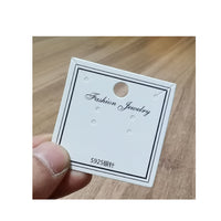 Earring Display Cards White Cardboard Jewelry Packaging for Stud Earrings, Ear Clips, 925 Silver Jewelry, Necklace Cards