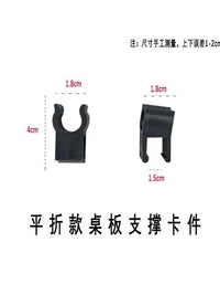 Camping Cart Table Board Clips and Support Rod Connectors for Outdoor Utility Wagons