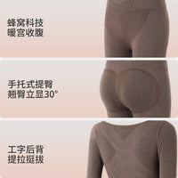 Women's Thermal Underwear Set Seamless Body Shaping Wool Blend