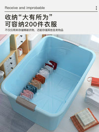 Extra Large Plastic Storage Bins with Lids for Clothes, Toys, and Home Organization