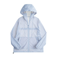 Breathable UPF 50+ Hooded Sun Protection Jacket for Men and Women, Lightweight Summer Outdoor UV Shirt