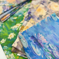 American Style Floral Print Cotton Linen Fabric for DIY Decor and Tablecloths