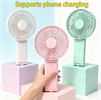Handheld Rechargeable Solar Folding Fan with USB Charging