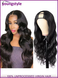Body Wave U-Part Wig Brazilian 100% Human Hair