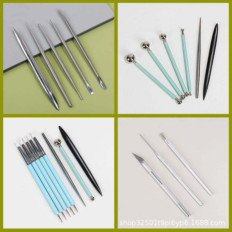 Polymer Clay Sculpting Tools Set for DIY Crafts