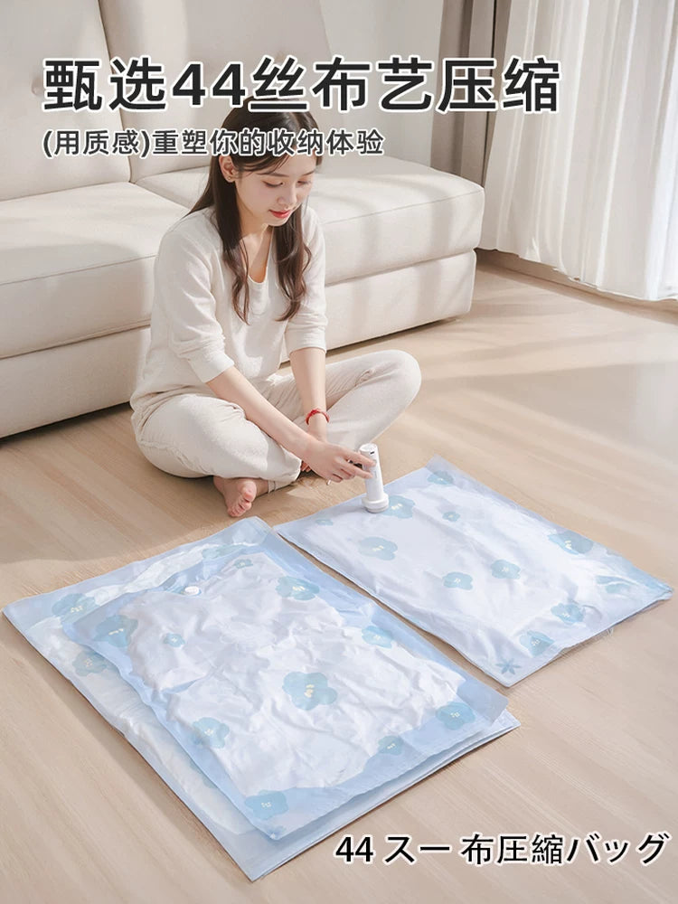 Vacuum Compression Storage Bags for Clothes and Quilts, Thickened Oxford Fabric Travel Space Saver