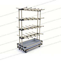 Lean Pipe Wire Harness Rack Adjustable Multi-layer Mobile Electronic Cable Storage Shelf