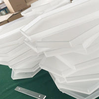 Hexagonal Clear Acrylic Serving Tray for Home, Hotel, or Retail Display