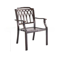Outdoor Cast Aluminum Patio Dining Chair for Garden Balcony