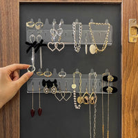 Acrylic Wall-Mounted Jewelry Organizer for Earrings, Necklaces, and Rings