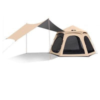 Explorer Hexagonal Automatic Pop-Up Camping Tent with Rainfly