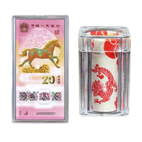 Coin Storage Box and Tubes for Commemorative Coins, Zodiac, and Banknotes