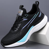 Men's Breathable Mesh Running Shoes Lightweight Non-Slip Outdoor Casual Sneakers