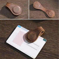 Vintage Leather Magnetic Bookmark for Students and Readers