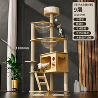Compact Multi-Level Cat Tree Condo with Scratching Post and Perch for Small Spaces