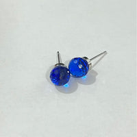 Unisex Colorful Crystal Earth Ball Stud Earrings