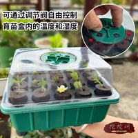 20-Cell Seed Starter Tray Kit with Humidity Dome, Adjustable Ventilation, for Seedlings and Cuttings