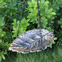 Hanging Metal Bird Bath Feeder for Outdoor Garden Patio