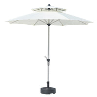 Outdoor Patio Umbrella with Crank Lift, UV Protection, Market Garden Sunshade for Beach, Deck, and Poolside
