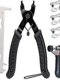 Bicycle Chain Breaker Tool Kit with Chain Wear Indicator and Quick Link Pliers